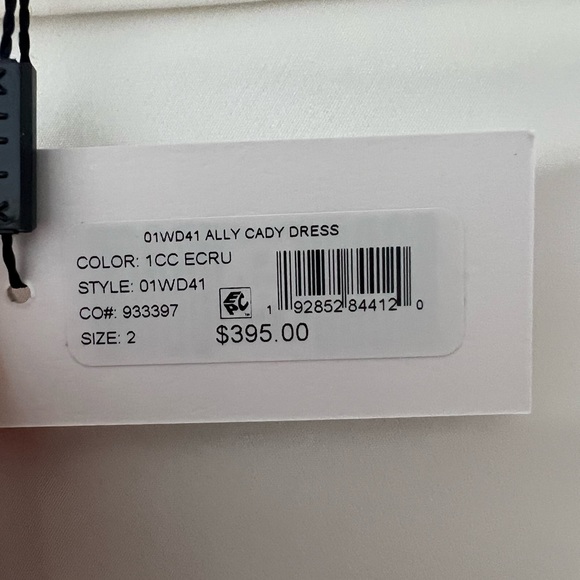 MILLY Ally Cady Asymmetric Hem Off the Shoulder Dress - Picture 4 of 4